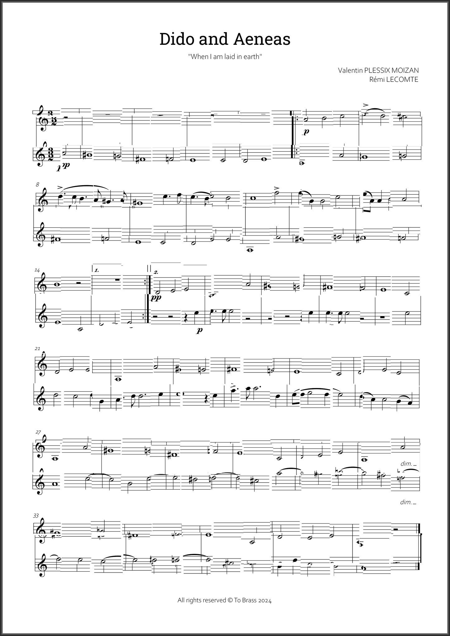 12 opera duets by To Brass