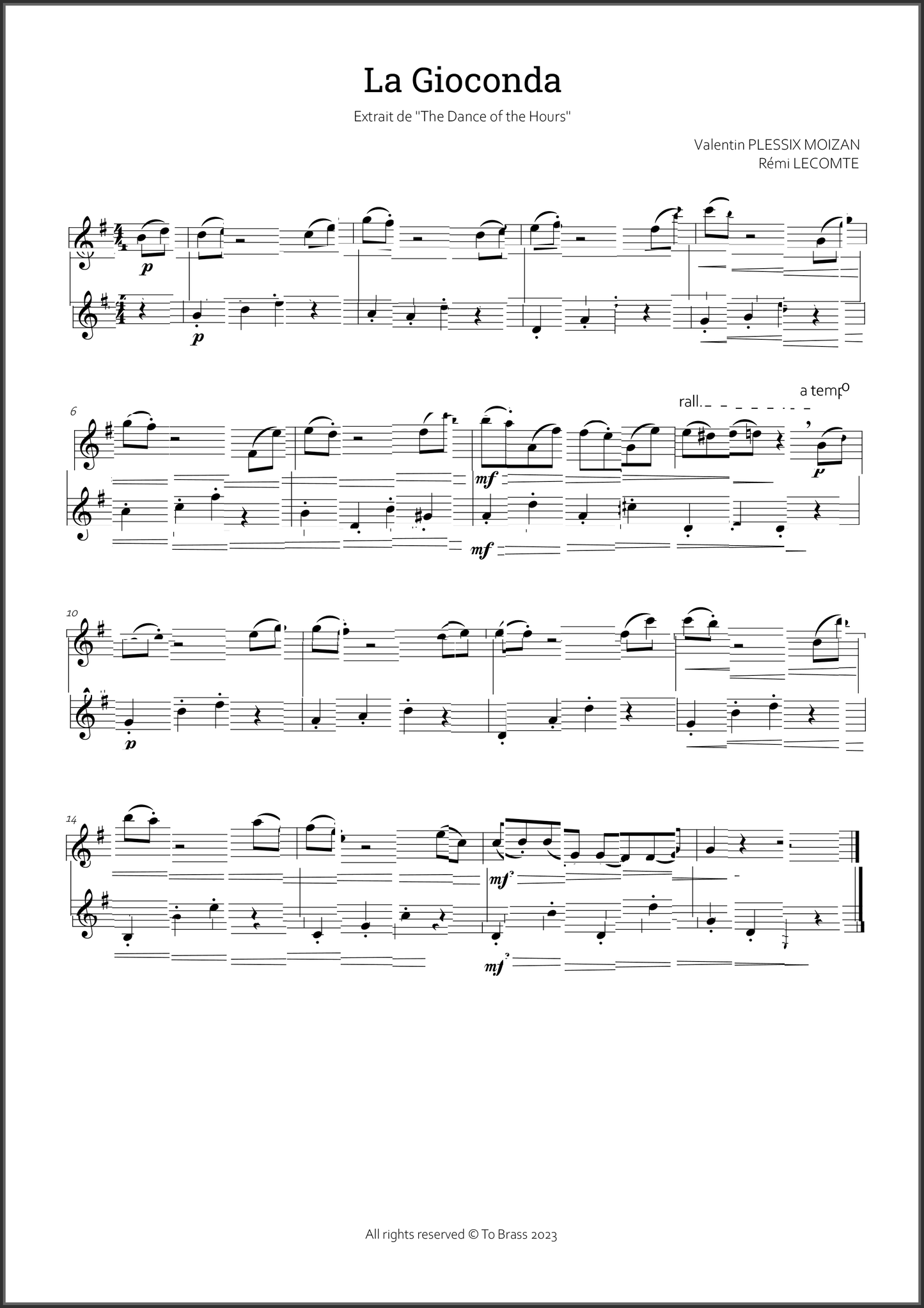 12 opera duets by To Brass