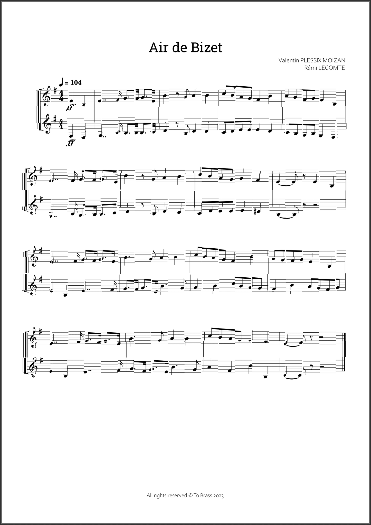 12 duets by To Brass