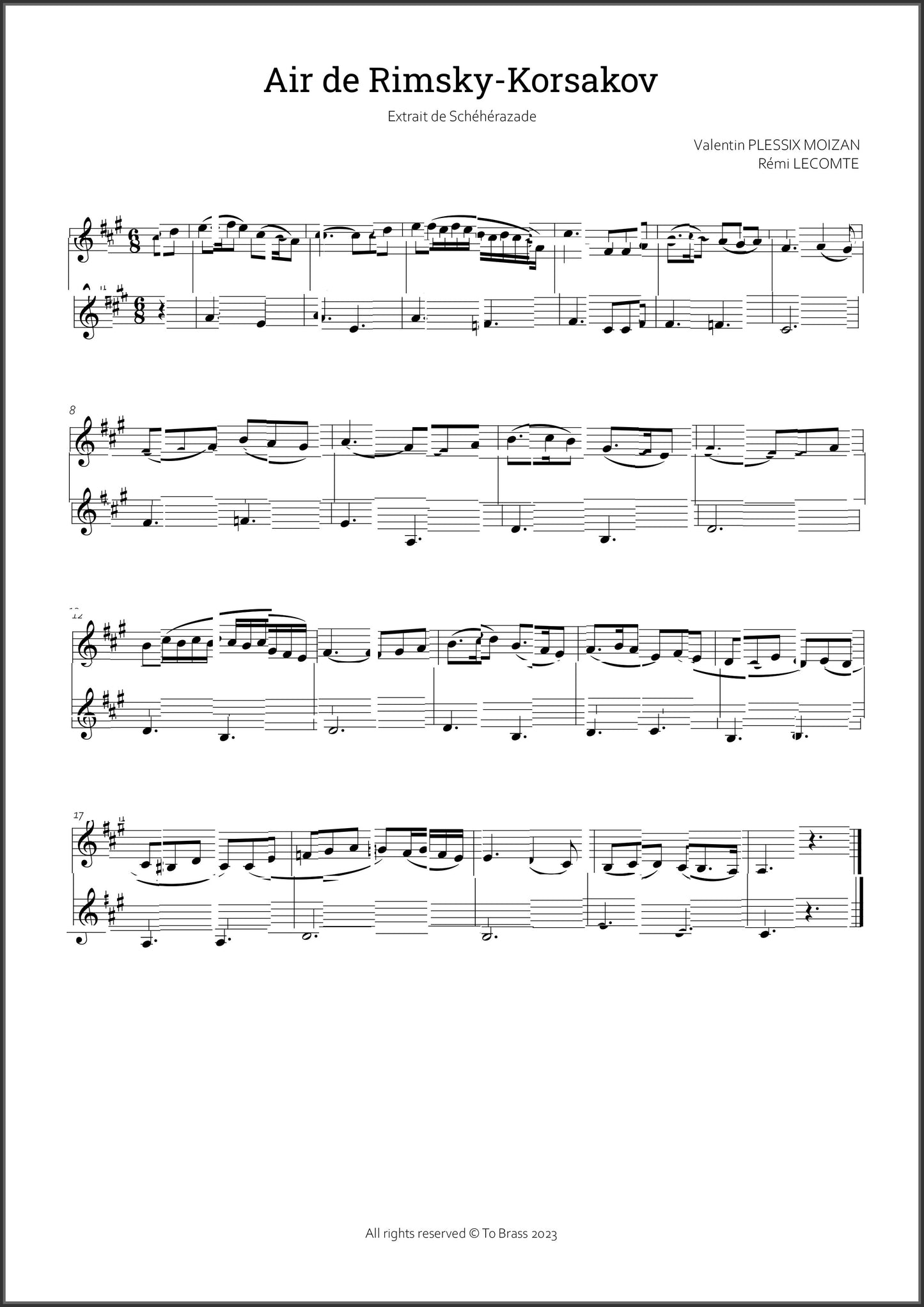 Air de Rimsky-Korsakov