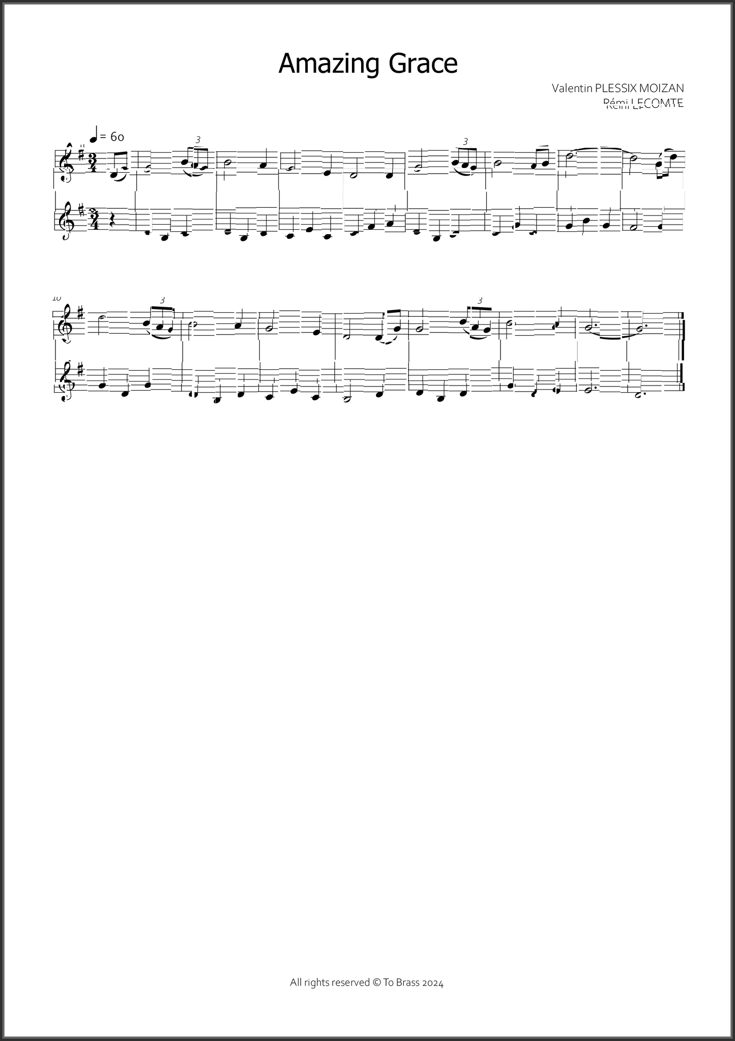 12 duets for beginners by To Brass