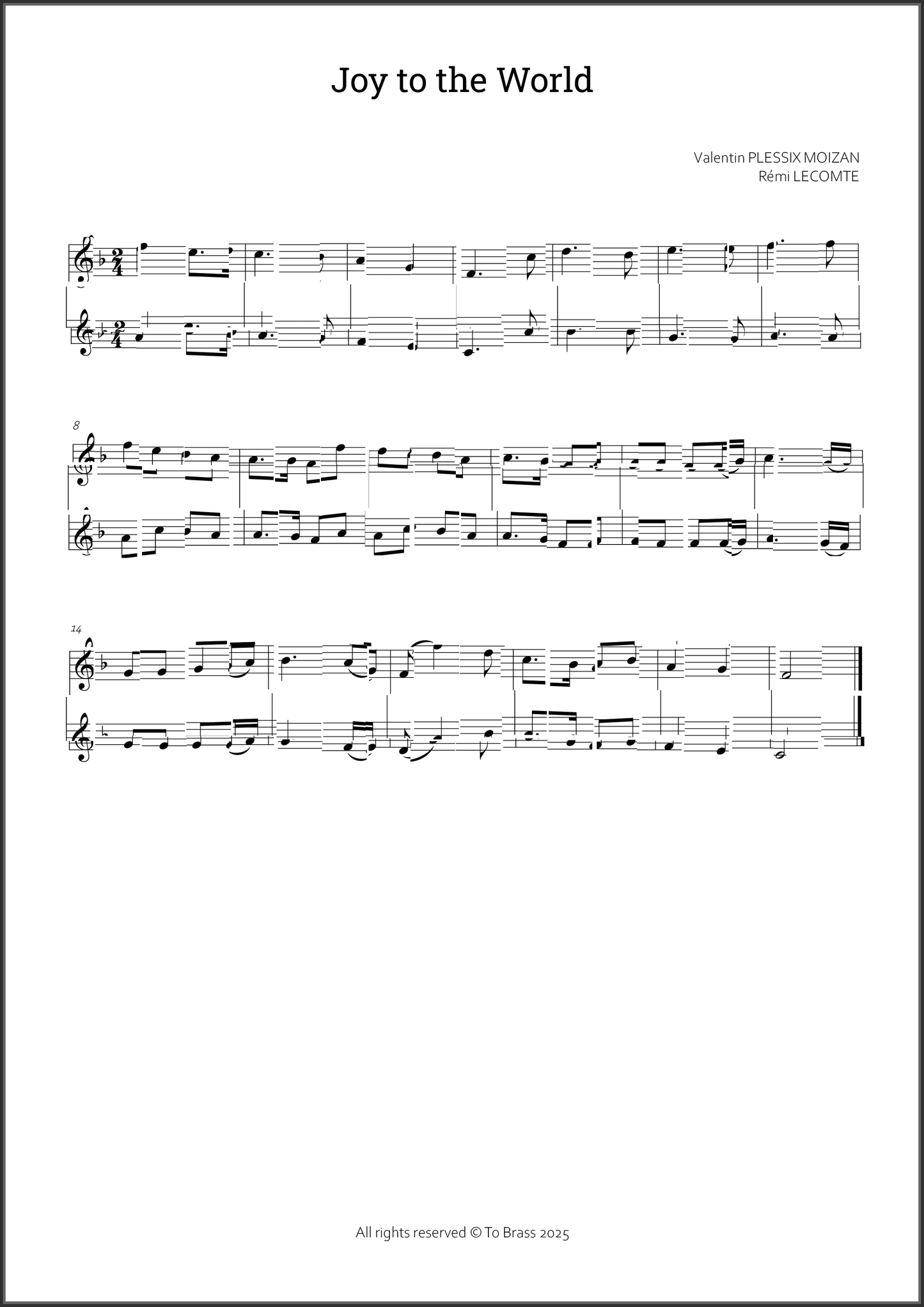 12 Christmas duets 2 by To Brass