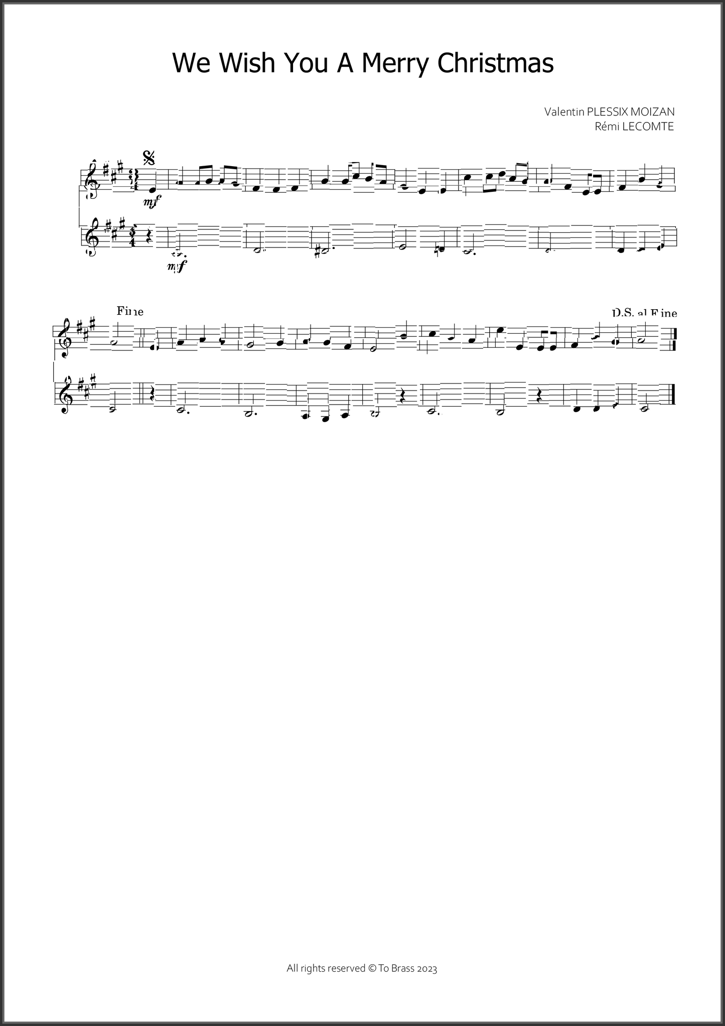 12 Christmas duets by To Brass