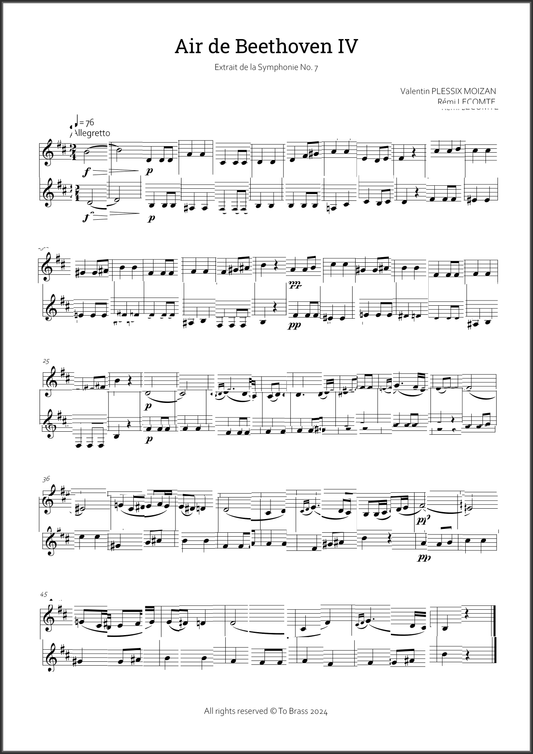 Air de Beethoven IV
