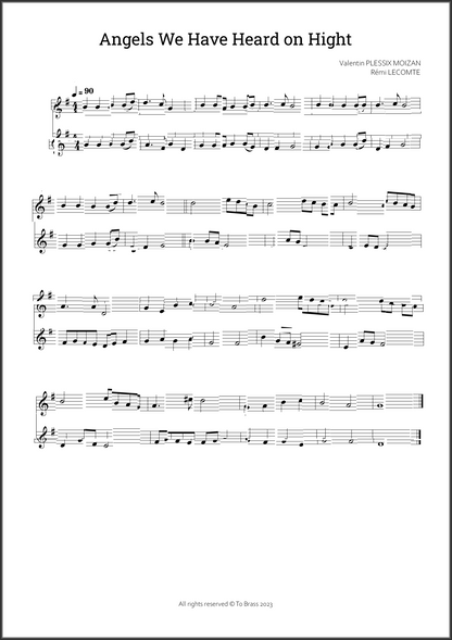 12 Christmas duets by To Brass