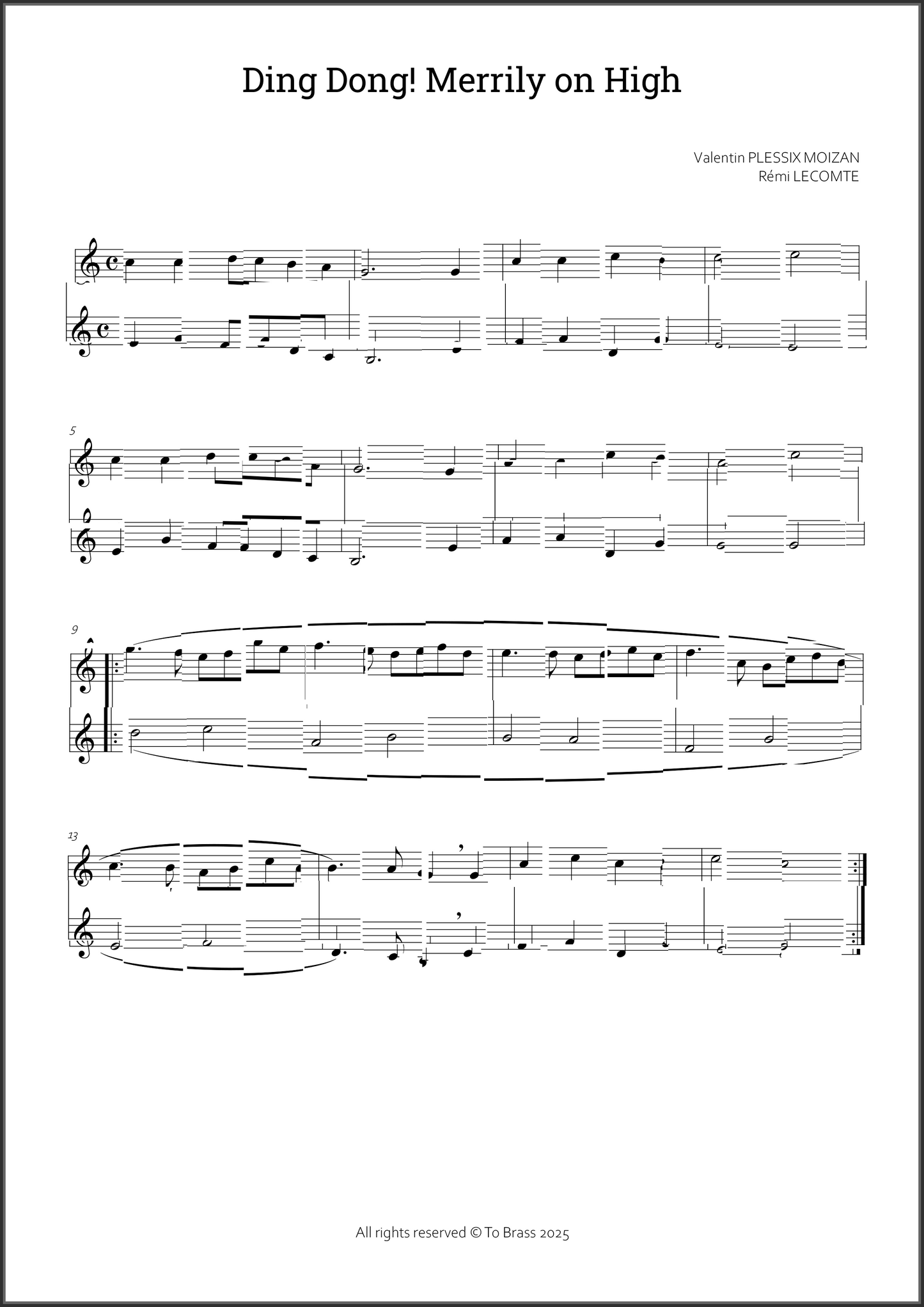 12 Christmas duets 2 by To Brass