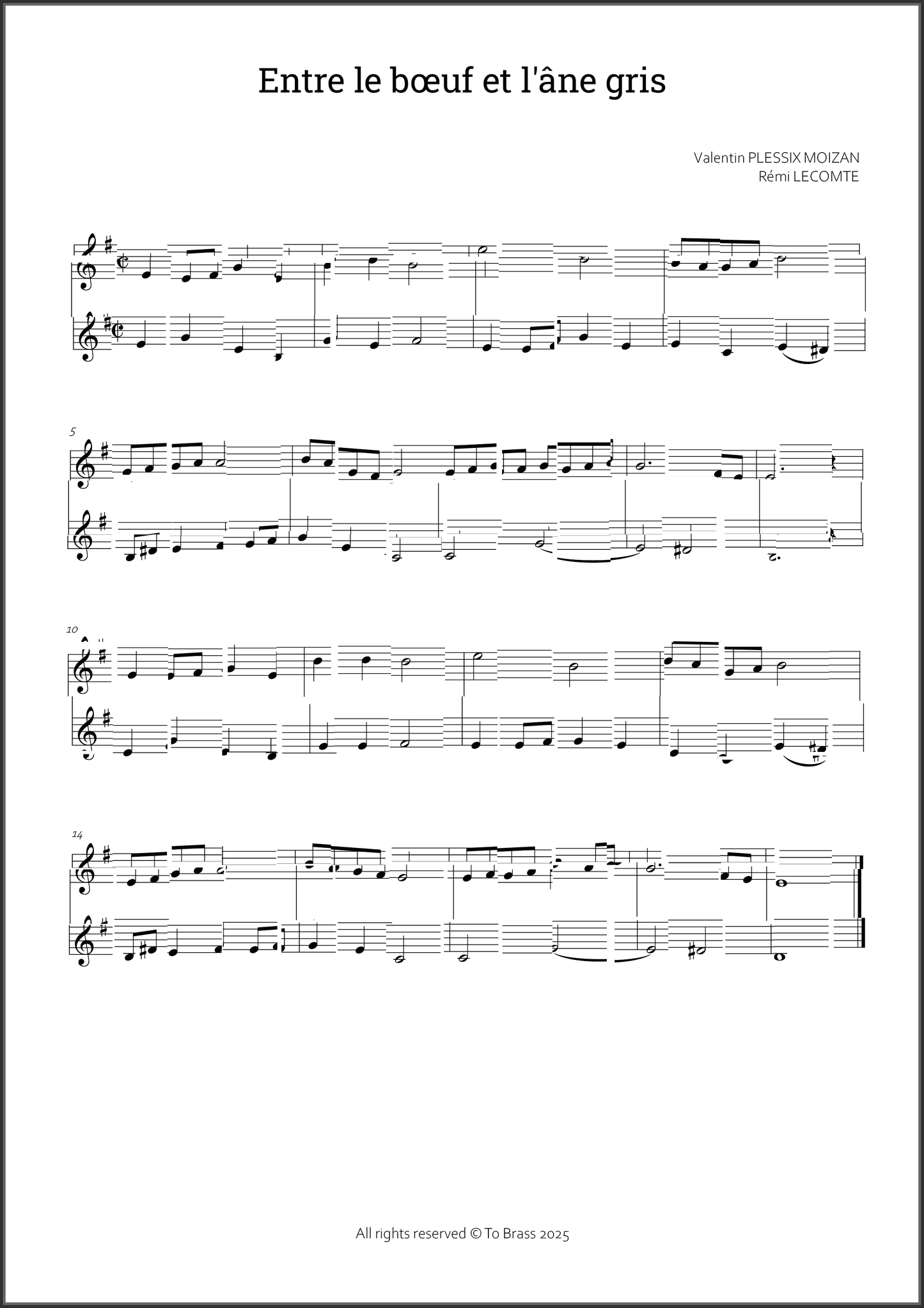 12 Christmas duets 2 by To Brass