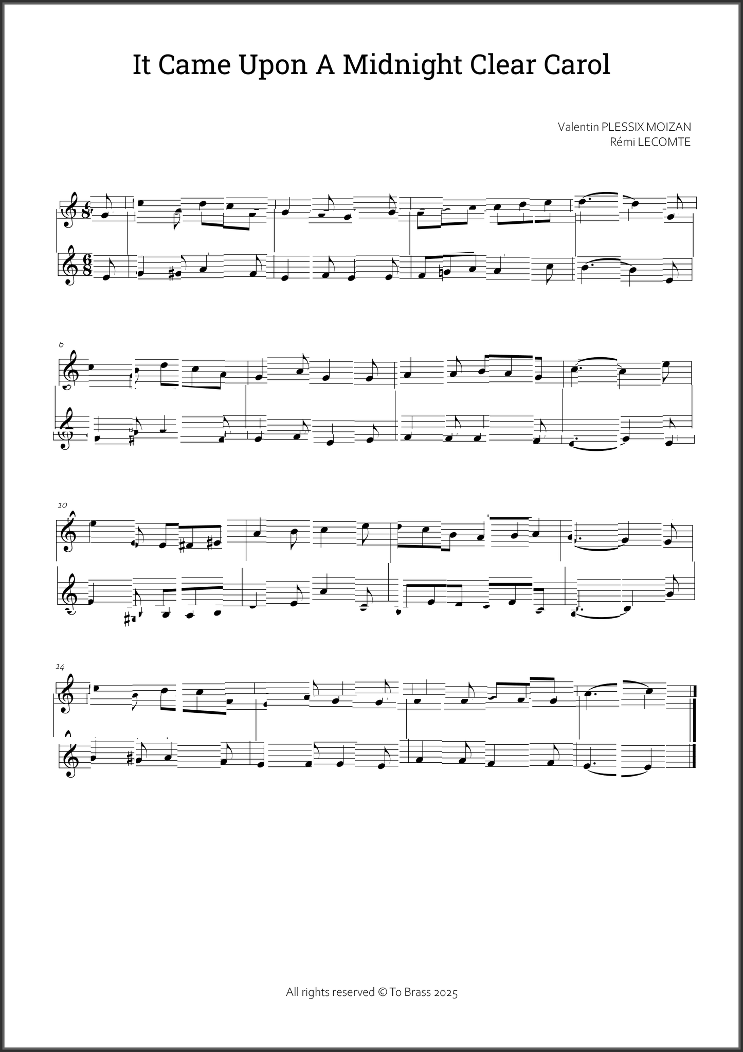 12 Christmas duets 2 by To Brass