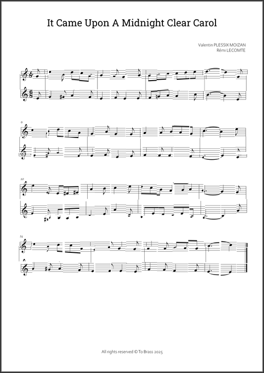 It Came Upon A Midnight Clear Carol