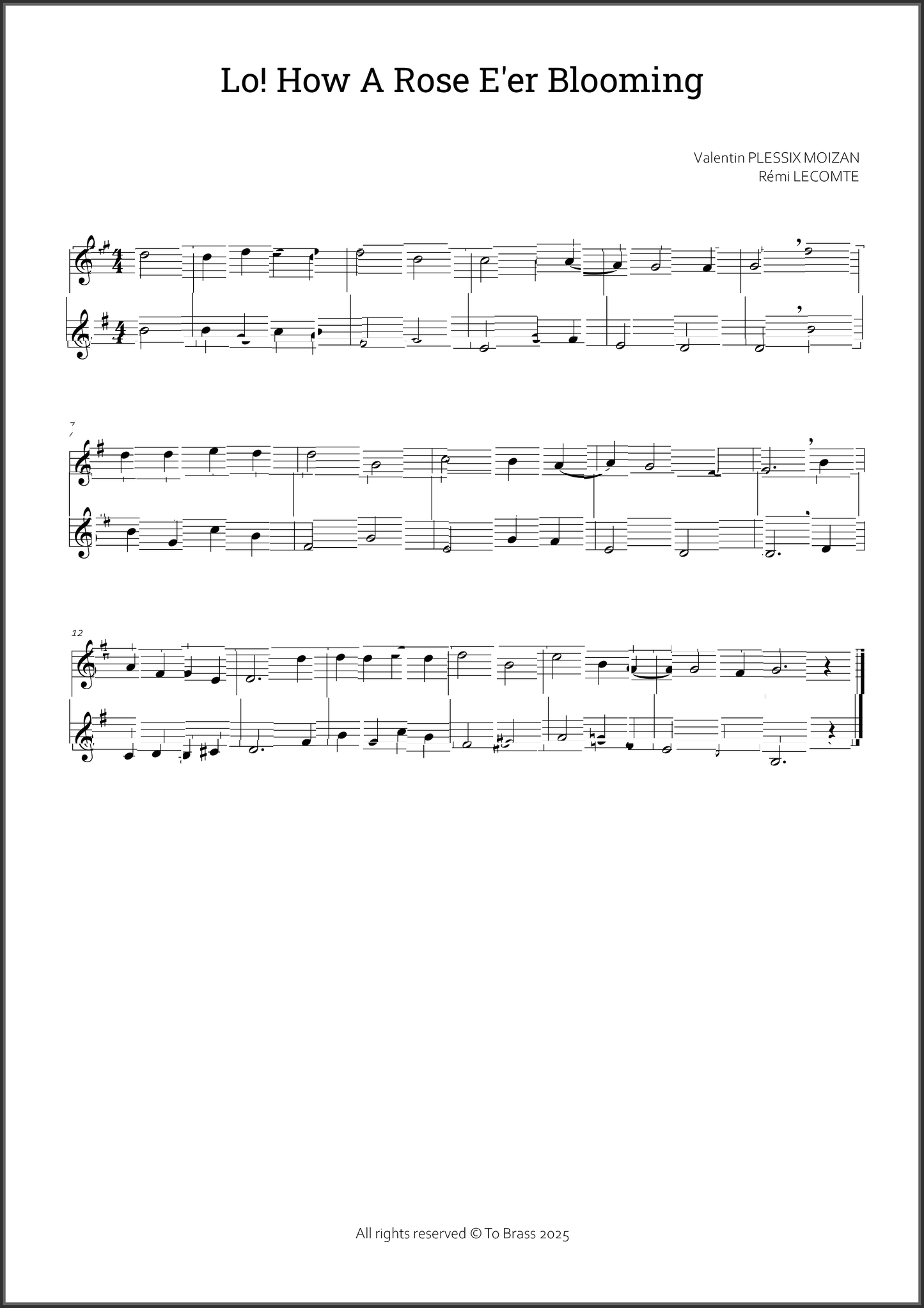 12 Christmas duets 2 by To Brass