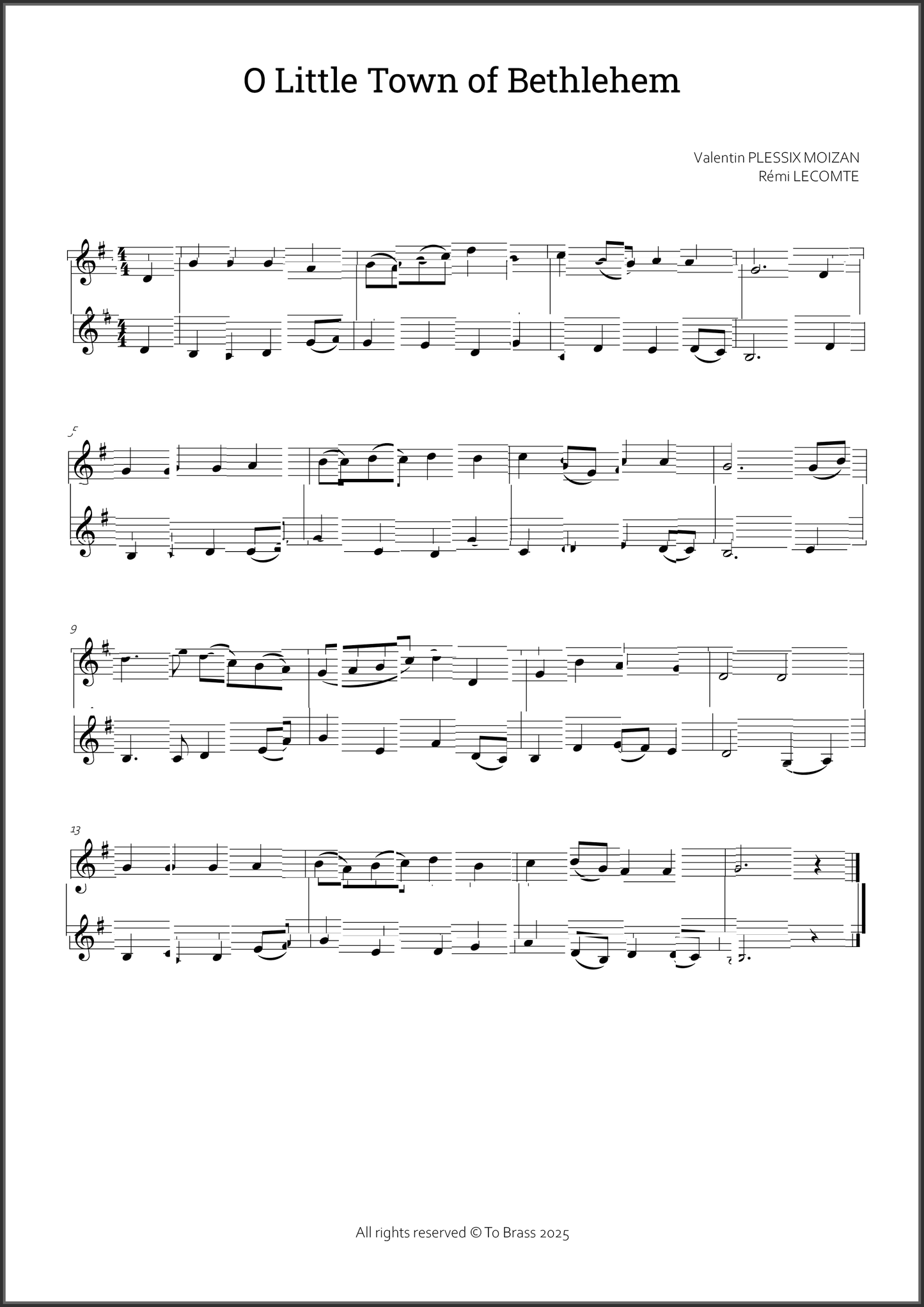 12 Christmas duets 2 by To Brass