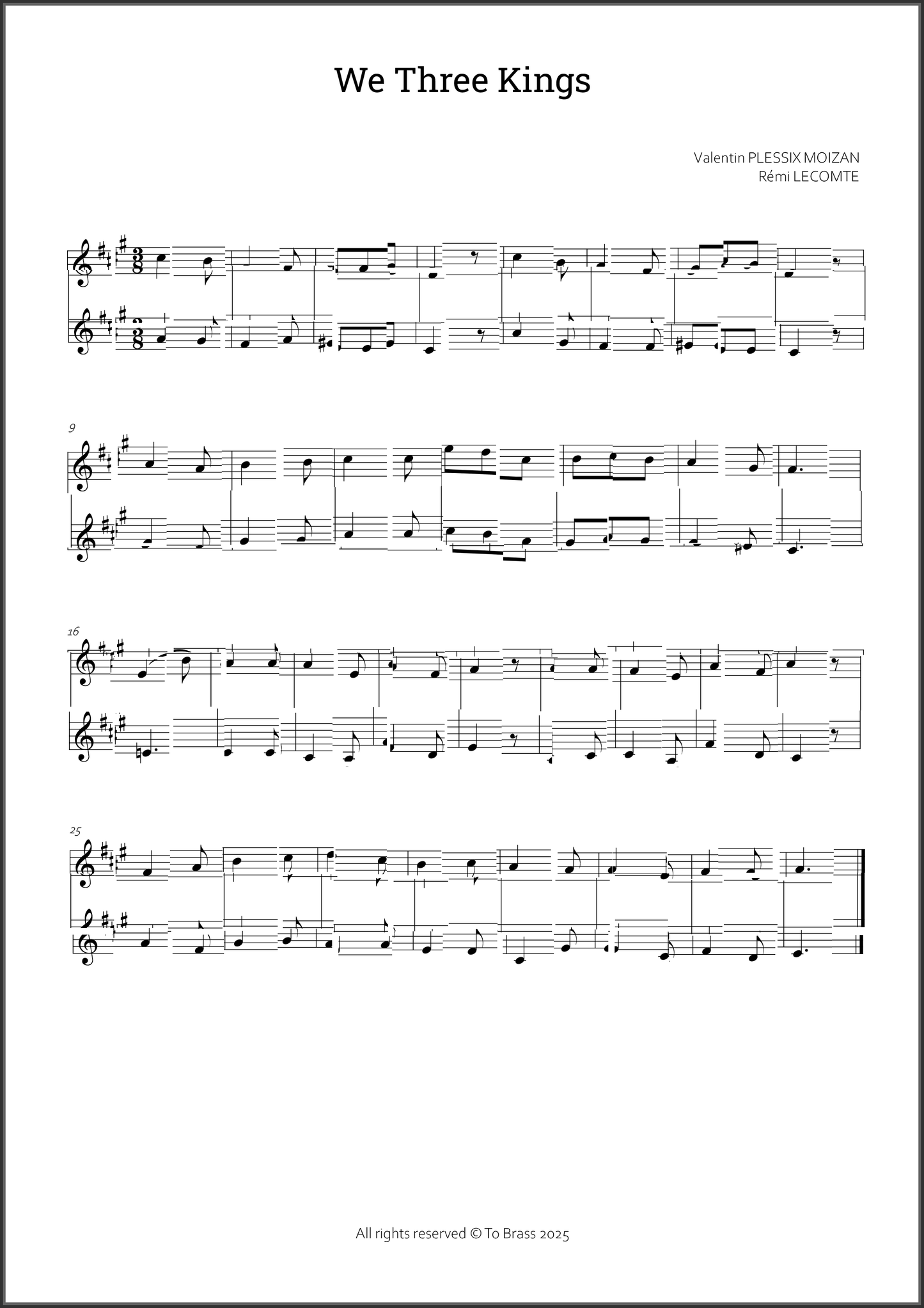 12 Christmas duets 2 by To Brass