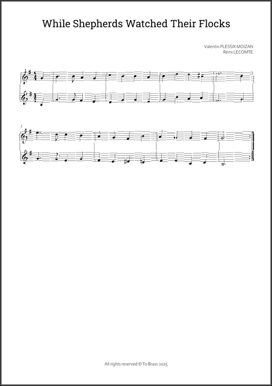 While Shepherds Watched Their Flocks