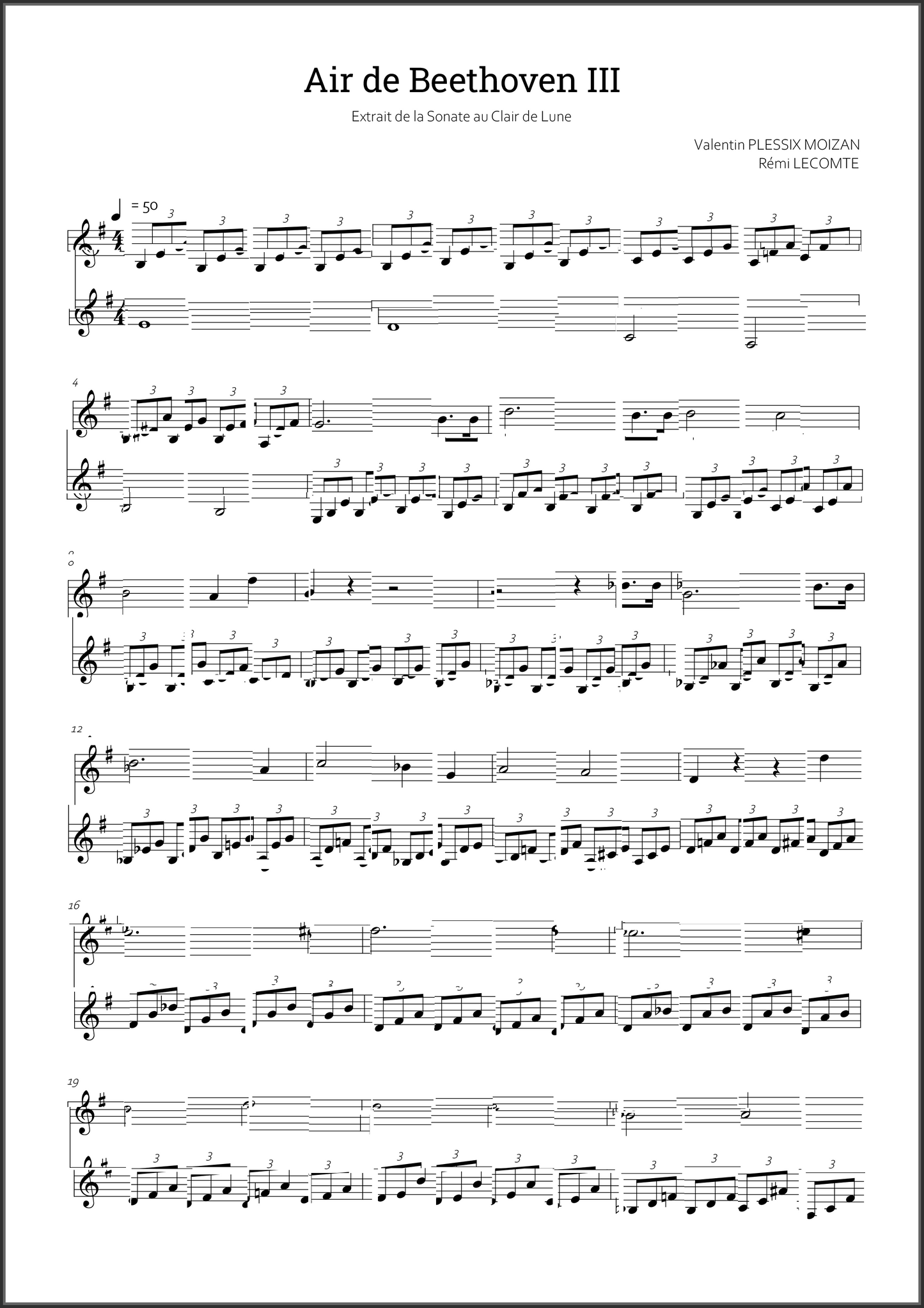 Air de Beethoven III